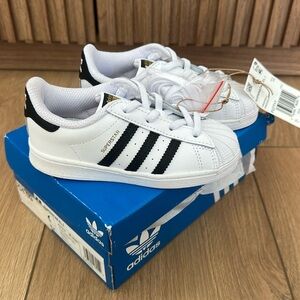 Adidas Superstar Shoes - Kids 9K